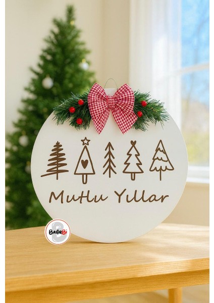 Mutlu Yıllar Kapı Süsü Duvar Dekoru