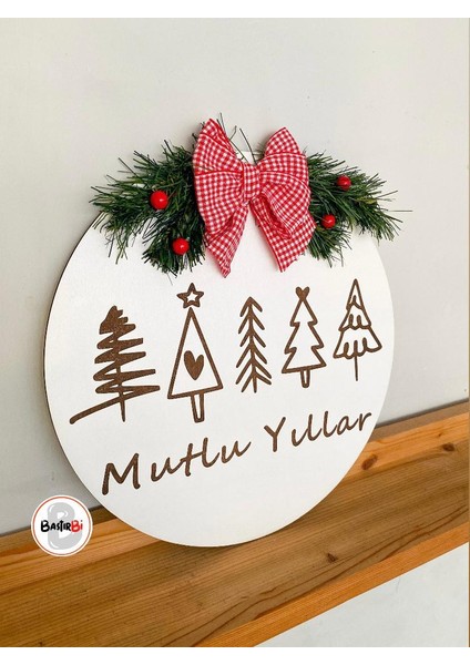Mutlu Yıllar Kapı Süsü Duvar Dekoru fiyatları