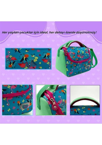 Kids Flamingo Bahar Temalı Kız/erkek Beslenme Çantası fiyatları