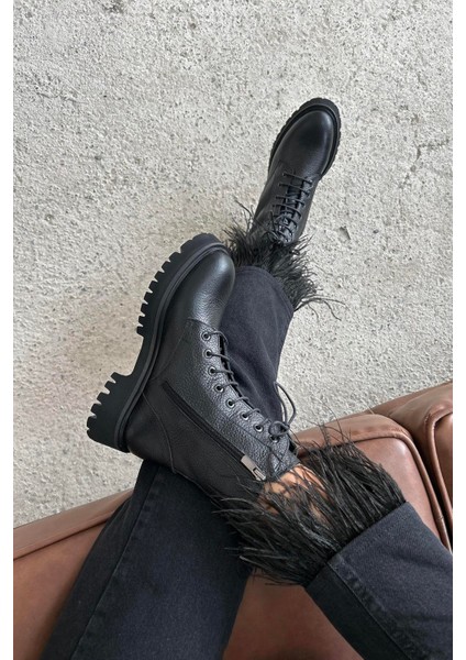 Milo Kadın Hakiki Deri Postal Bot Siyah fiyatları