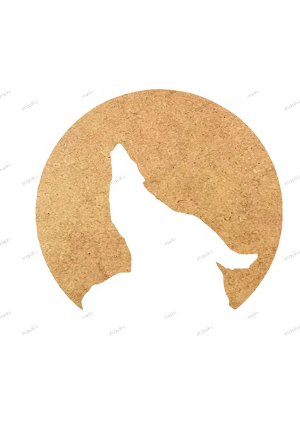 10'lu Paket Ahşap Duvar Dekoru - ST_0095 - 8 x 8 cm