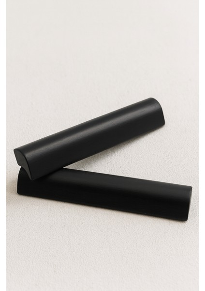Mat Siyah - Ahşap Mobilya Kulbu 2’li (128 mm)