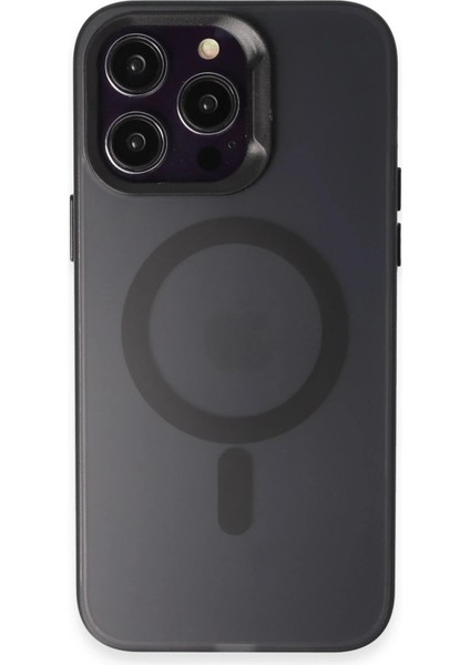 iPhone 15 Pro Kılıf Mateks Magsafe Kapak - Siyah