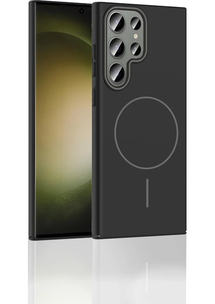 Samsung Galaxy S24 Ultra Broş Magsafe Kapak - Füme modelleri