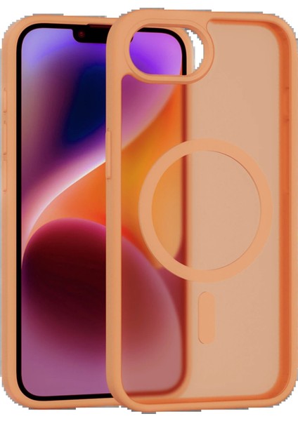 iPhone 16E Jota Magsafe Kapak - Turuncu