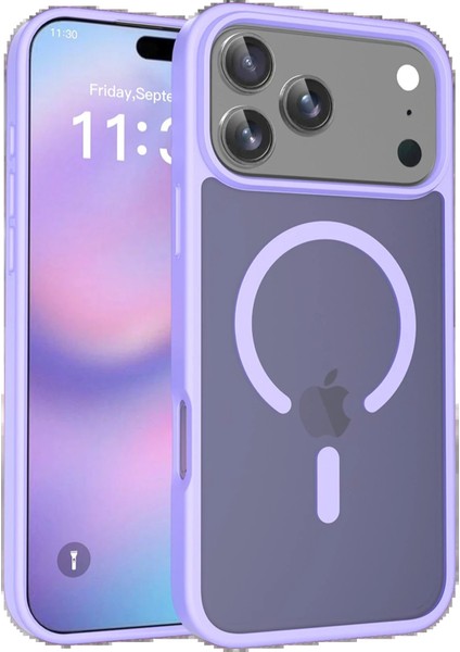 Apple iPhone 17 Pro Max Jota Magsafe Kapak - Lila