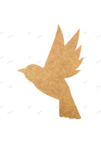 10'lu Paket Ahşap Duvar Dekoru - ST_0083 - 6 x 8 cm