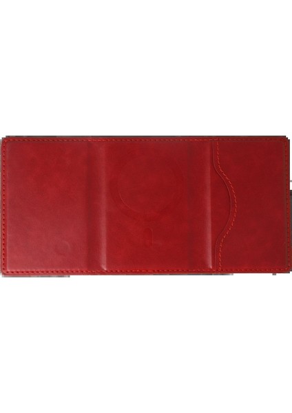 CPT83 Tema Magsafe Deri Kartlık - Kırmızı fırsatları