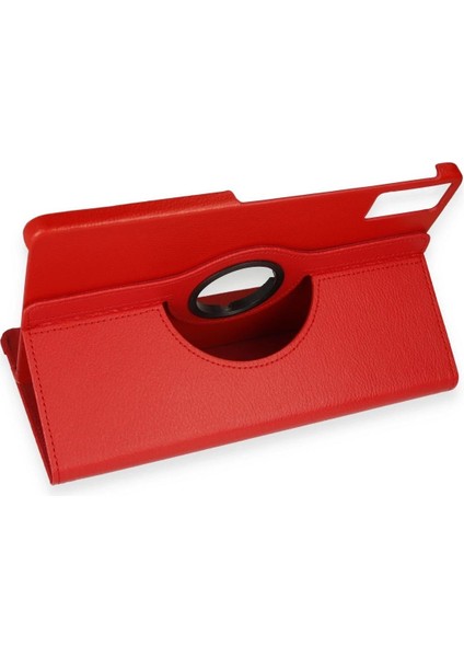 Xiaomi Redmi Pad Se Kılıf 360 Tablet Deri Kılıf - Kırmızı modelleri