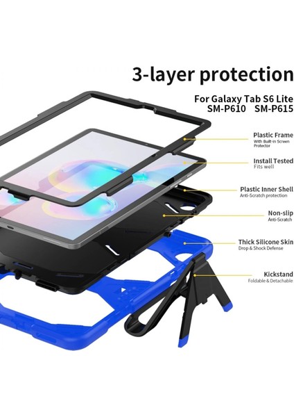 Samsung Galaxy Tab A7 10.4 Kılıf Griffin Tablet Kapak - Mavi indirimleri