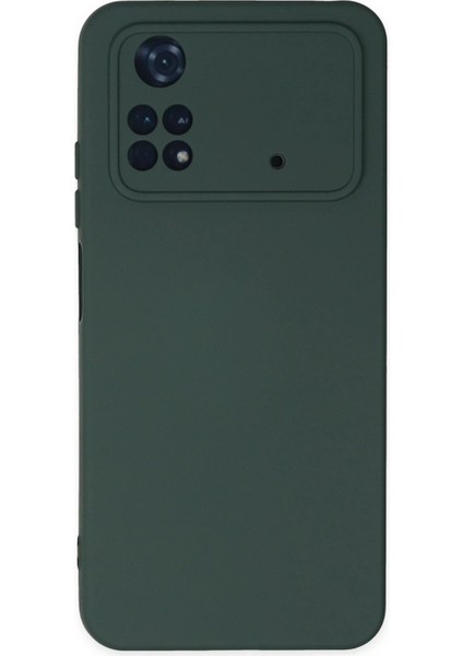 Xiaomi Poco M4 Pro 4g Kılıf Nano Içi Kadife Silikon - Koyu Yeşil