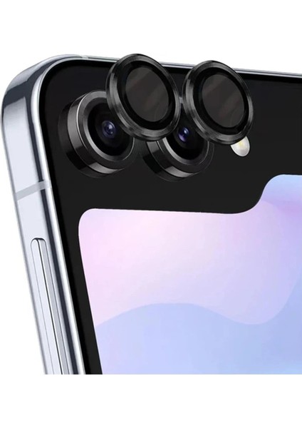 Samsung Galaxy Z Flip 5 Valdez Metal Kamera Lens - Siyah