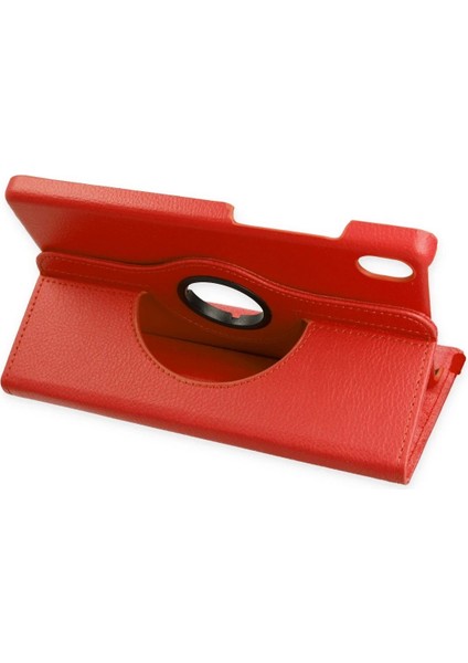 Lenovo Tab M8 Kılıf 360 Tablet Deri Kılıf - Kırmızı modelleri