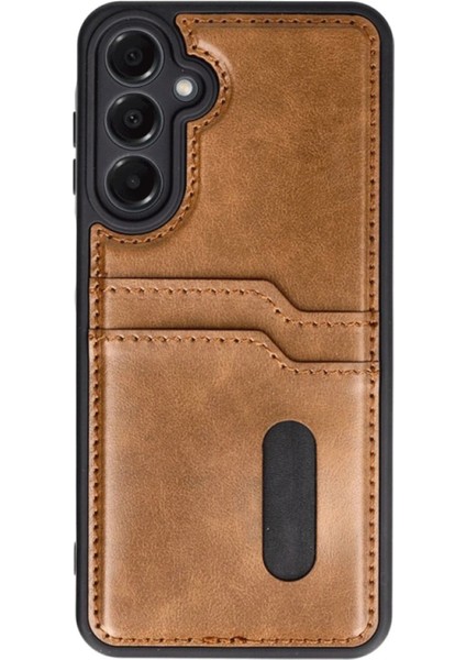 Samsung Galaxy A36 Kılıf Sara Kartvizitli Deri Kılıf - Taba fiyatları