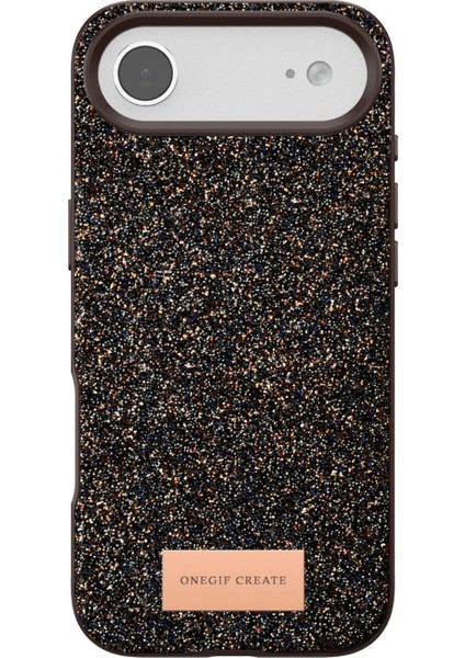 Apple iPhone 17 Air Bright Simli Kapak - Gold fırsatları