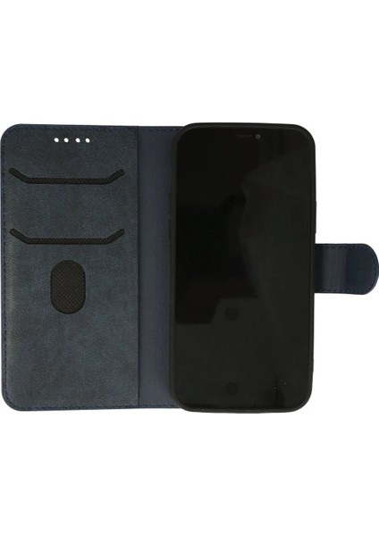 iPhone 13 Pro Max Kılıf Trend S Plus Kapaklı Kılıf - Lacivert fırsatları