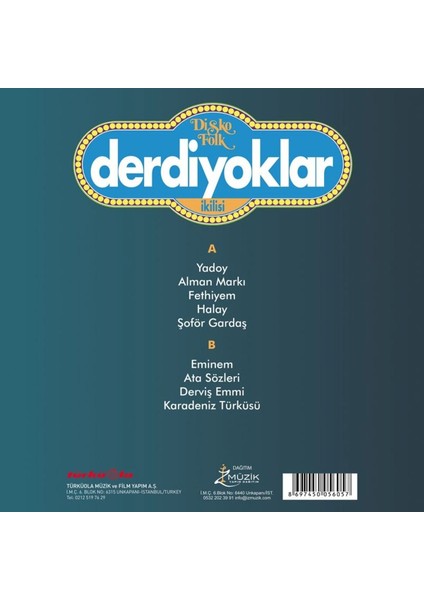 Derdiyoklar Disko Folk Plak fiyatları