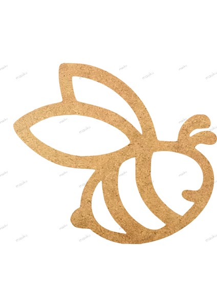 10'lu Paket Ahşap Duvar Dekoru - ST_00441 - 8 x 7 cm