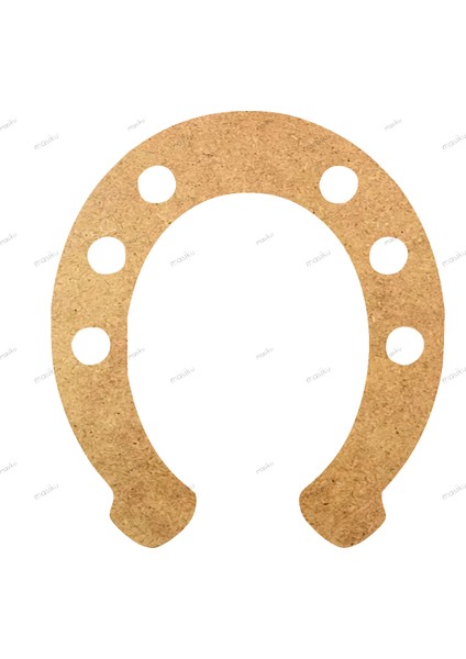 10'lu Paket Ahşap Duvar Dekoru - ST_0062 - 7 x 8 cm