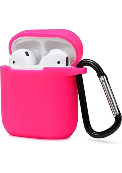 CPT83 Airpods 2 (2.nesil) Sert Silikon Kılıf - Pembe