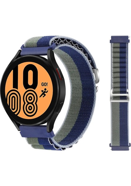 Watch 20MM KR410 Kumaş Kordon - Lacivert-Yeşil