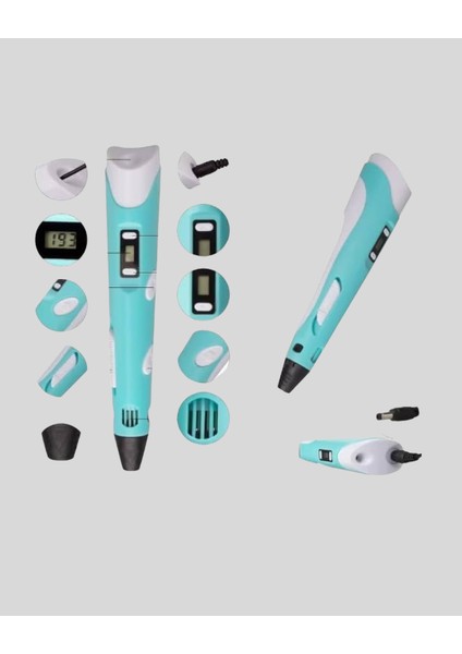 3D Kalem Ergonomik ve 1.75 mm Filament Destekli Fdm Yazıcı Kalemi - BI001V-4YTXM3 indirimleri