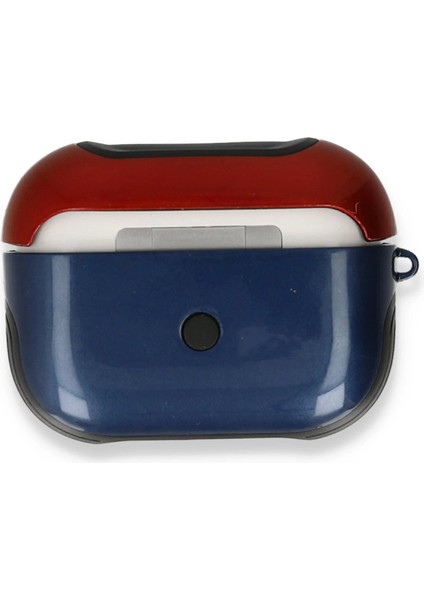CPT83 Airpods 3 (3.nesil) 3in1 Kılıf - Lacivert-Kırmızı modelleri