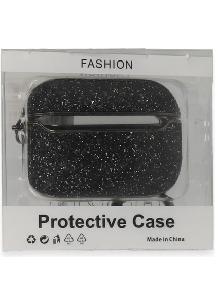 Airpods Pro 2 (2.nesil) Spell Simli Kılıf - Siyah
