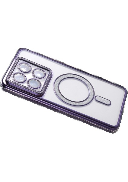 Xiaomi Mi 14T Pro Joke Simli Magneticsafe Kılıf - Derin Mor fırsatları