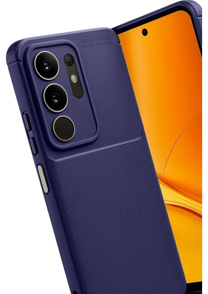 Vivo Y29S Auto Focus Karbon Kapak - Lacivert modelleri