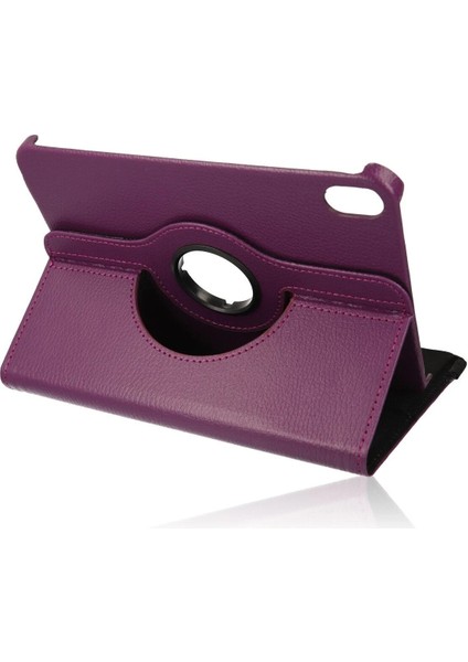 iPad Mini 6 Kılıf 360 Tablet Deri Kılıf - Mürdüm