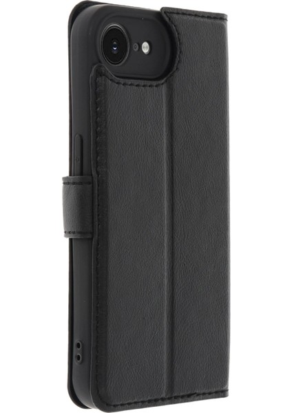 iPhone 16E Kılıf Trend S Plus Kapaklı Kılıf - Siyah