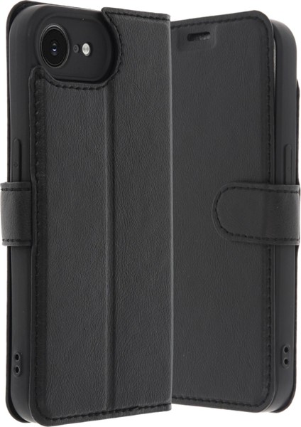 iPhone 16E Kılıf Trend S Plus Kapaklı Kılıf - Siyah modelleri