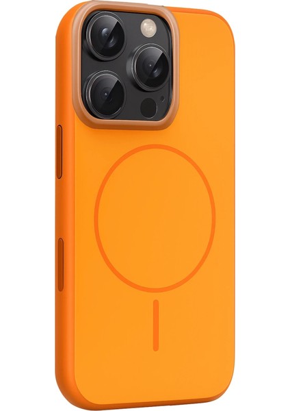 Apple iPhone 16 Pro Max Neva Magsafe Kapak - Turuncu modelleri