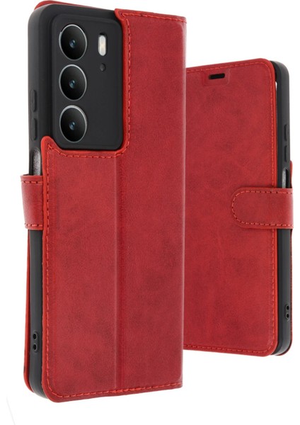 Realme C75 4g Trend S Plus Kapaklı Kılıf - Kırmızı