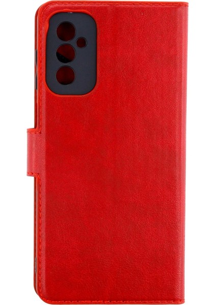 Samsung Galaxy M52 5g Kılıf Trend S Plus Kapaklı Kılıf - Kırmızı