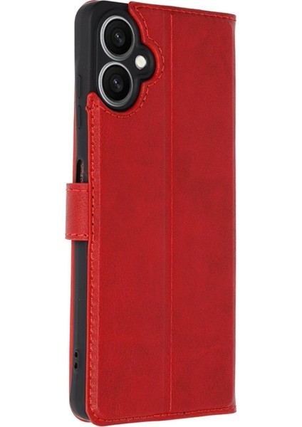 Samsung Galaxy A06 Kılıf Trend S Plus Kapaklı Kılıf - Kırmızı