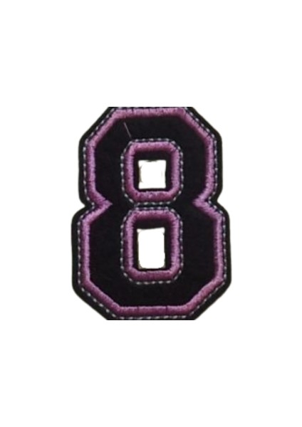 Aplike Ütü Ile Yapışan 8 Rakamı Arma 3x4 cm