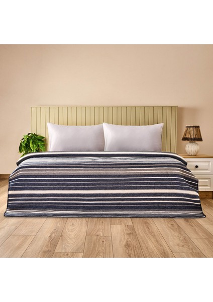 Soft Nerida Çift Kişilik Battaniye - Lacivert - 180X220 cm