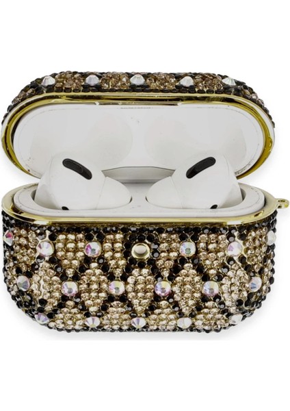 FLM Airpods Pro 2 (2.nesil) Klor Taşlı Kılıf - Desen 4