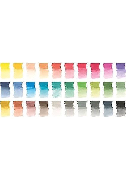 Dürer Sulu Boya Kalemi, Çift Uçlu, Düz ve Hassas Boyama Için, 30&apos;lu Kutu, Renkli