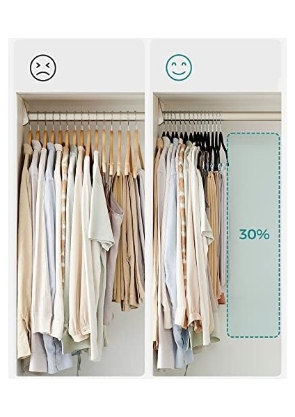 Elbise Askısı Kadife, 12&apos;li Set, Etek Askısı, 42,5 cm Genişliğinde, Ayarlanabilir Klipsli, Kaymaz, Yer Tasarruflu, Pantolon, Manto, Elbise Için, Siyah CRF12B modelleri