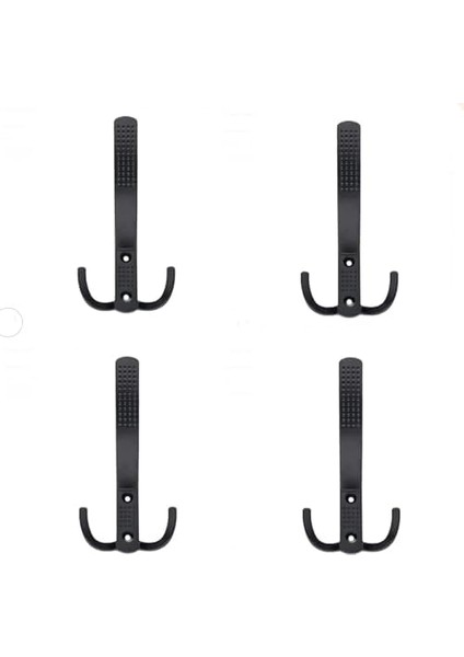 Askı Vestiyer Duvar Dolap Elbise Askısı Lüx Noktalı Siyah Metal Mobilya 4 Adet modelleri