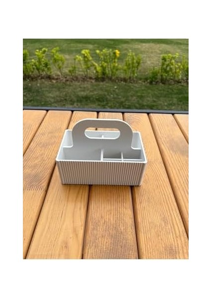 Çok Gözlü Masaüstü Organizer – Kalemlik ve Düzenleyici Kutu Beyaz modelleri