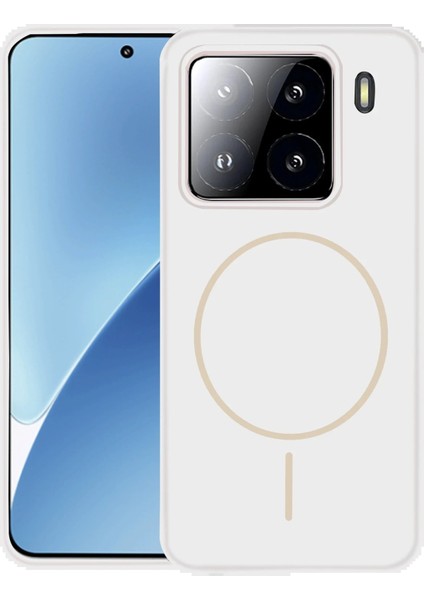 Xiaomi Mi 15 Pro Kılıf Jully Magsafe Kapak - Beyaz