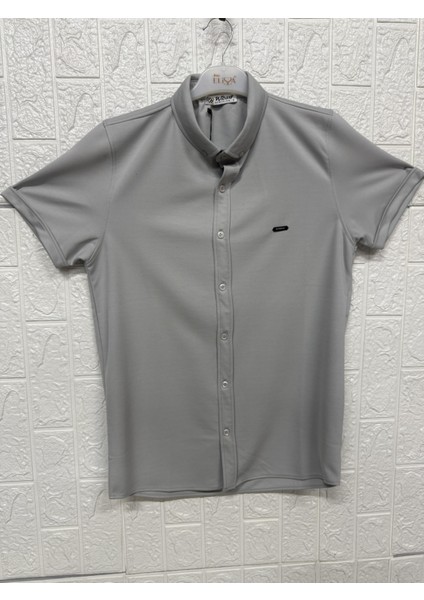 Kısa Kollu Sade Gömlek modelleri