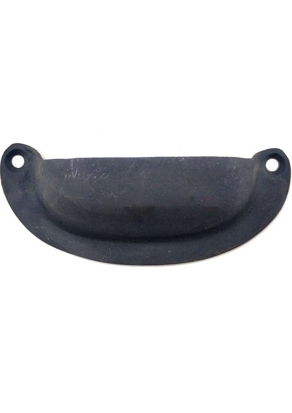 Antika Tarz Dekoratif Pirinç Düz Tas Kapı Kulbu - 37X87 Mm, Oksit