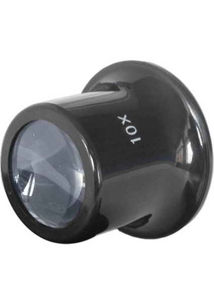 10X Büyütmeli Saat Takı Onarım Için Cam Lensli Optik Göz Büyüteç