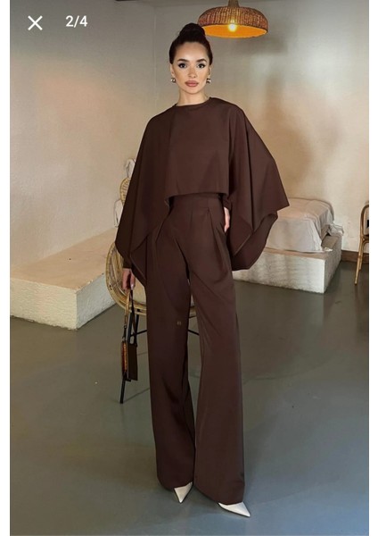 Cool Premium Pelerinli Şık Takım Tulum