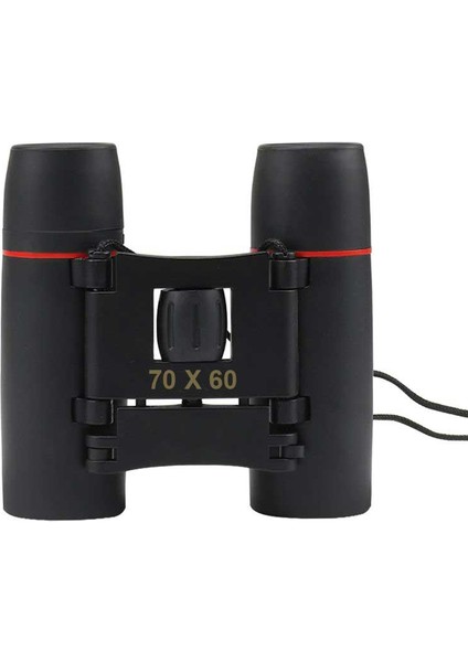 70X60 Cepte Taşımalı Kauçuk Kaplamalı Mini Dürbün Siyah